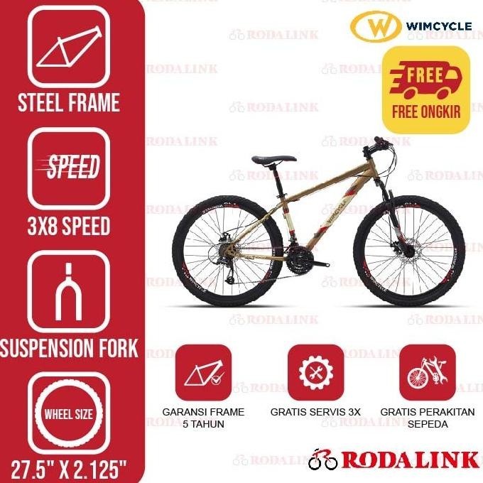 Wimcycle Sepeda Gunung MTB Falcon 27.5"