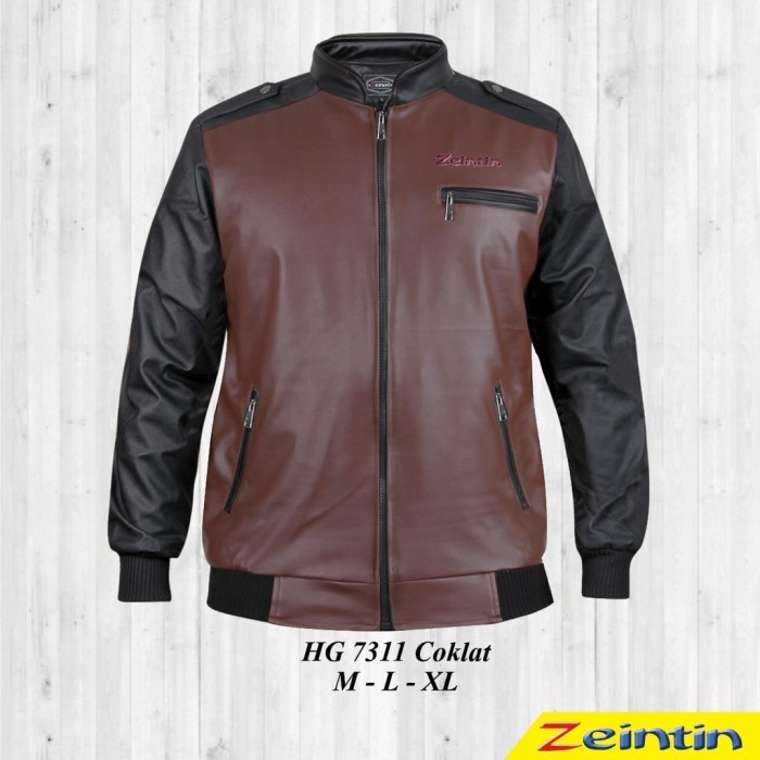 ZEINTIN - JAKET PRIA ZEINTIN HG BAHAN SP ( SEMI KULIT ) FASHION PRIA