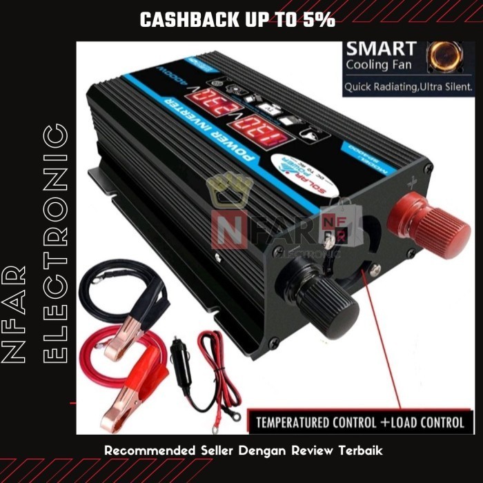 ✨COD Power Inverter 4000 Watt Inverter Dc To Ac 220V Power Inverter Mobil Terbatas