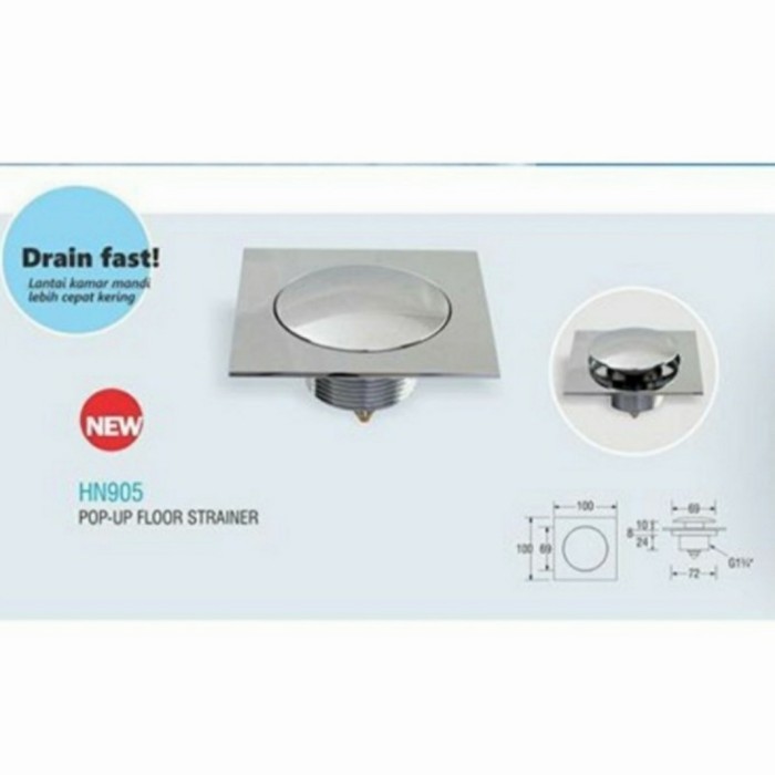 ✨New Floor Drain Injak Sanei Model Toto/Saringan Air Pencet/Saringan Got Diskon