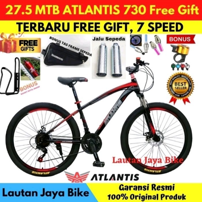 Terbaru Sepeda Gunung 27.5 Mtb Atlantis Rem Cakram New Promo Terlaris