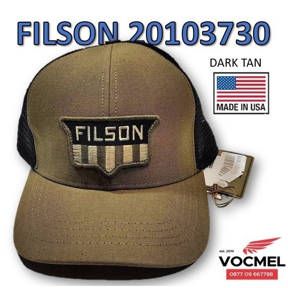 Terbaru Topi Filson 20103730 Dark Tan - Satu2Nya Yg Masih Made In Usa Di Dunia Promo Terlaris