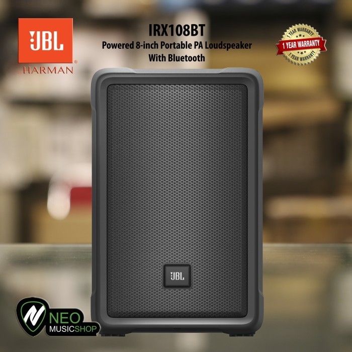 PROMO JBL IRX 108 BT POWERED 8-INCH PORTABLE PA LOUDSPEAKER WITH BLUETOOTH #ORIGINAL