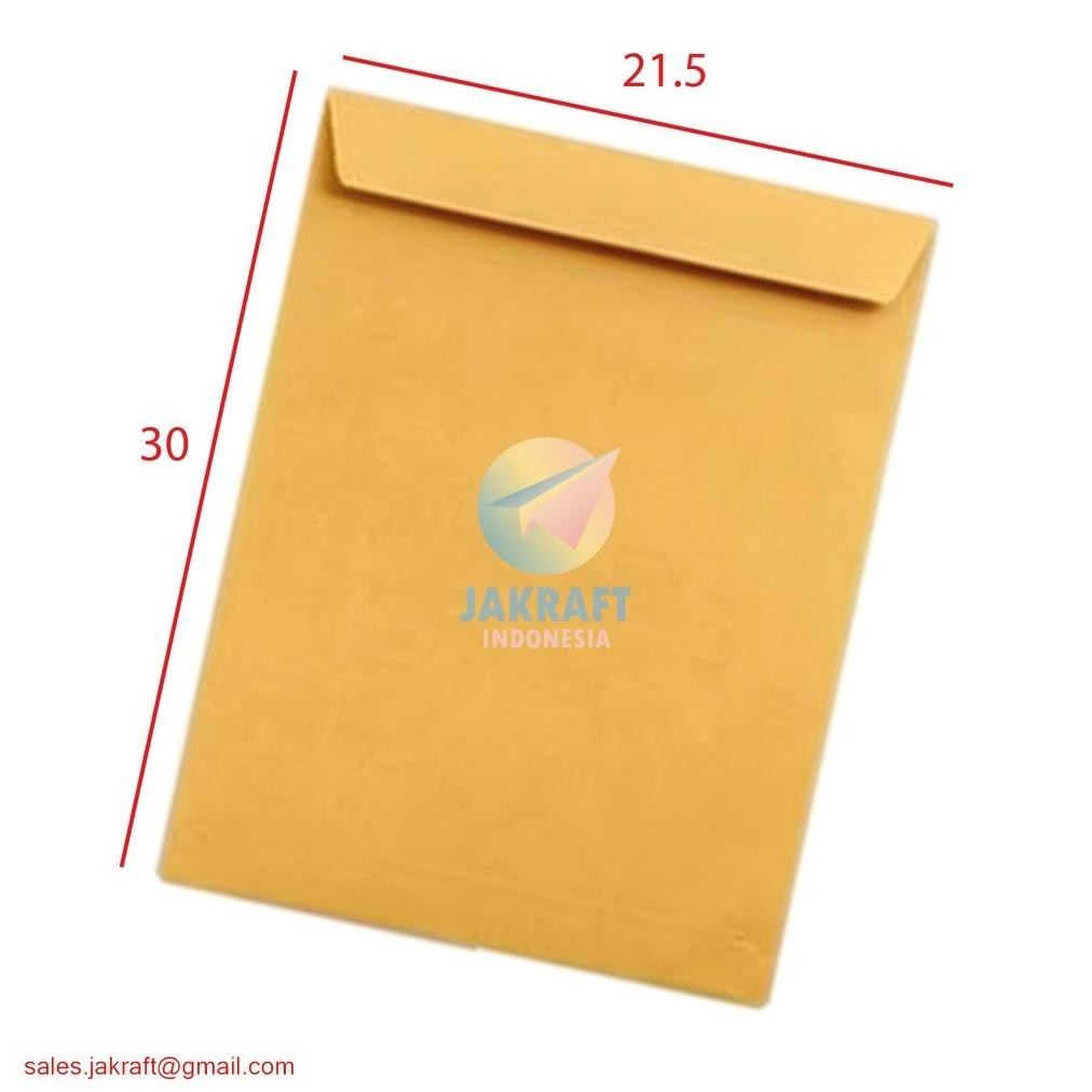 

TIO (100 Pcs) Amplop Coklat Cokelat A4 (21.5 x 30 cm) Tebal 80 Gsm TERLARIS