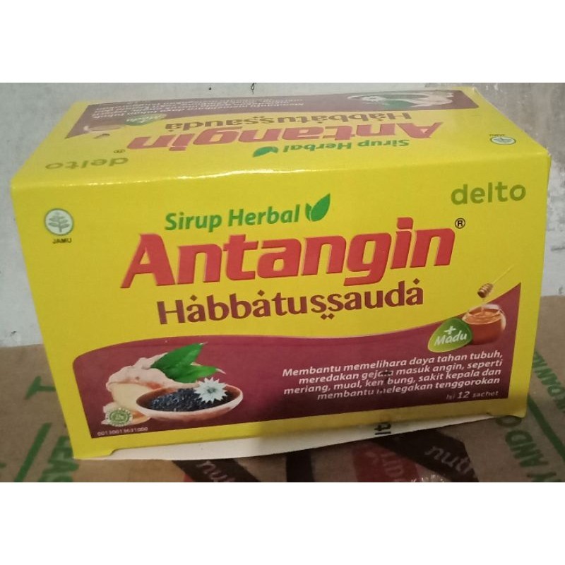 

Antangin Habbatussauda +Madu 1 Pack isi 12 Sachet