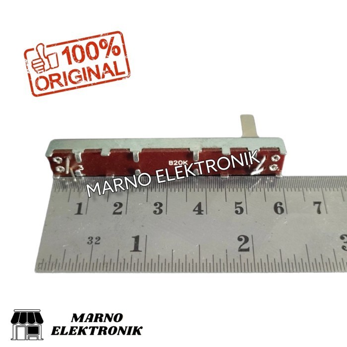 Potensio Geser Potentio Mixer 6 Cm B20K 4 Kaki 2-2 Original Asli Best