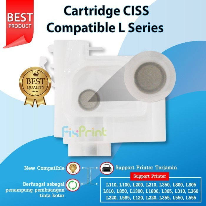 Cartridge Ciss Original Epson L100 L200 L110 L210 L350 L1300 L800 Best