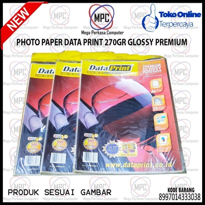 

Photo Paper Data Print 270Gr Glossy Premium Best
