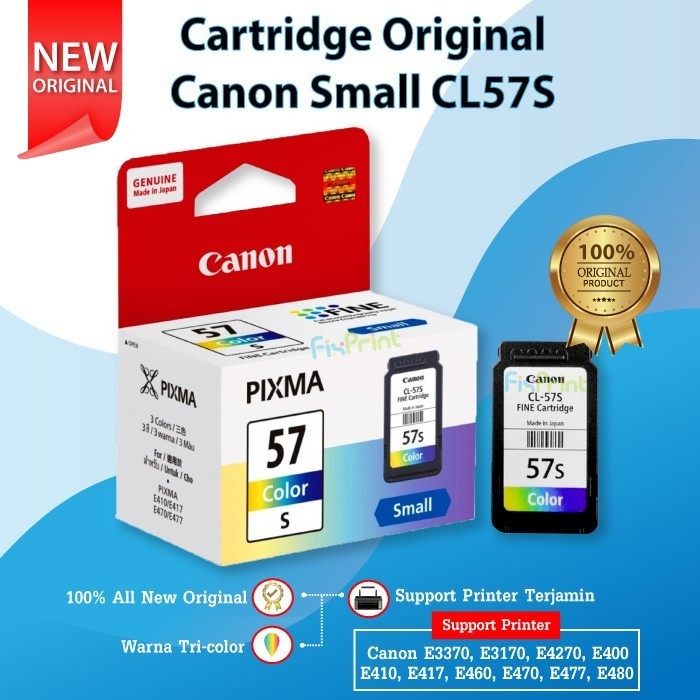 Cartridge Tinta Canon Cl57S Cl57 Small Printer E400 E3170 E3177 E4270 Best