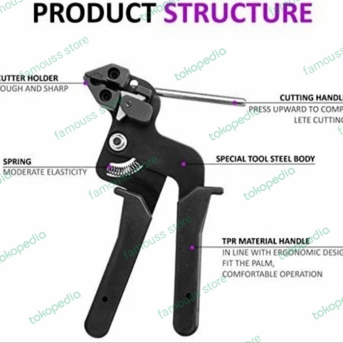 

Zip Tie Tension Tool , Cable Tie Gun For Stainless Steel Cable Ties Best