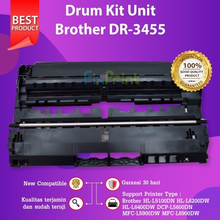 Drum Unit Dr3455 Dr 3455 Tn3448 Brothr Hl-L6200Dw Mfc-L5900Dw L6900Dw Best