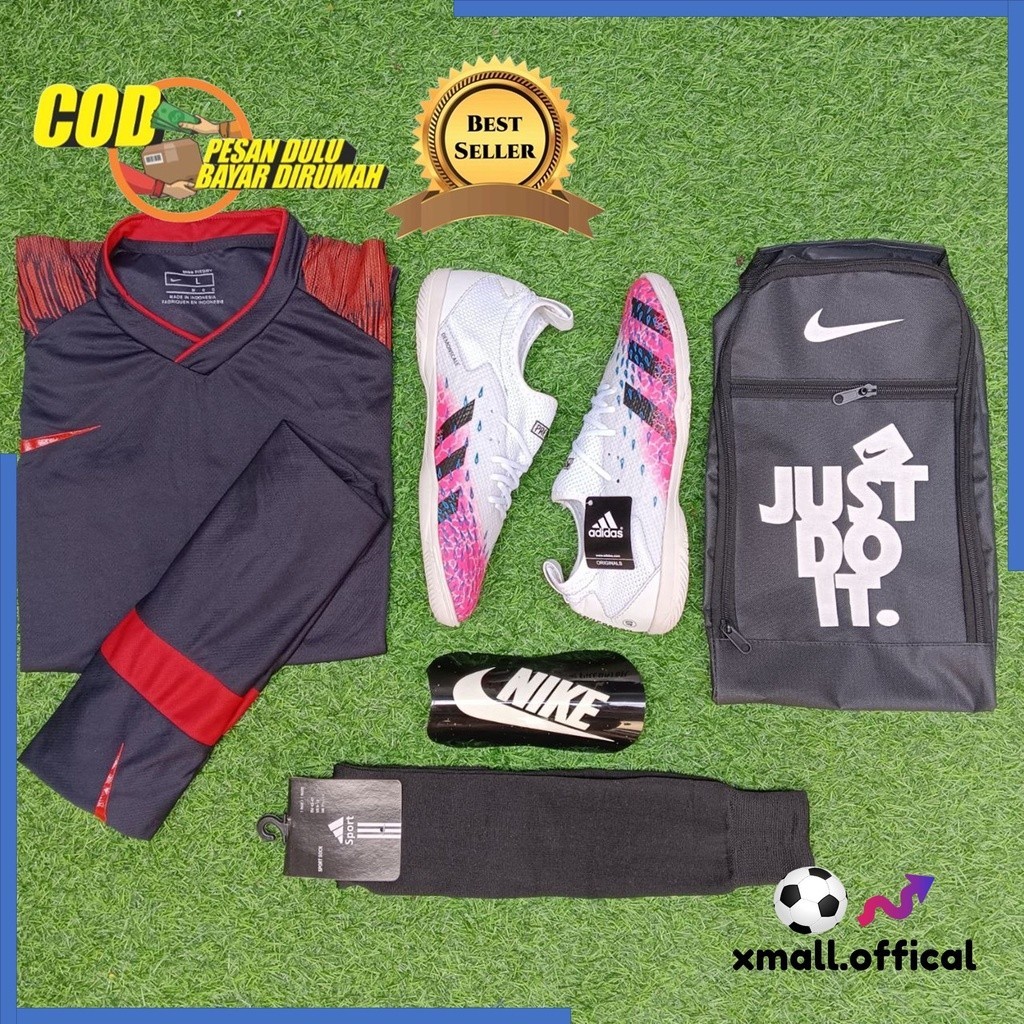 [MAD SPORT] sepatu futsal / spatu putsal Adidas Predator flexsibel BNWB terbaru PREMIUM QUALITI