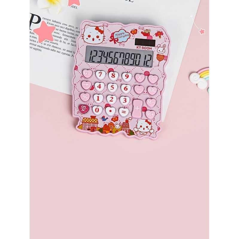 

CTZ Kalkulator Mini Cartoon Hello Kitty Solar Battery - KT-500H