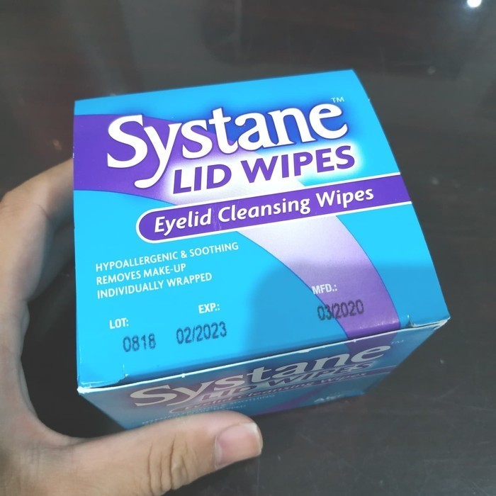✨New Ori Systane Lid Wipes Box Eyelid Cleansing Wipes. Pembersih Mata Sterile Diskon