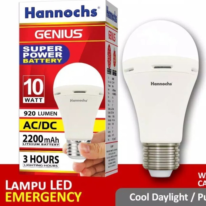 Lampu Emergency Hannochs Genius 10watt