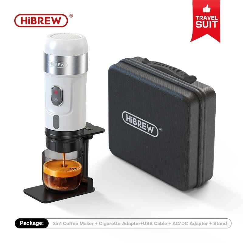 Hibrew Mesin Kopi Mobil Portabel , Mesin Kopi Usb, Pembuat Espresso Kapsul 12V, Nespresso Dolce
