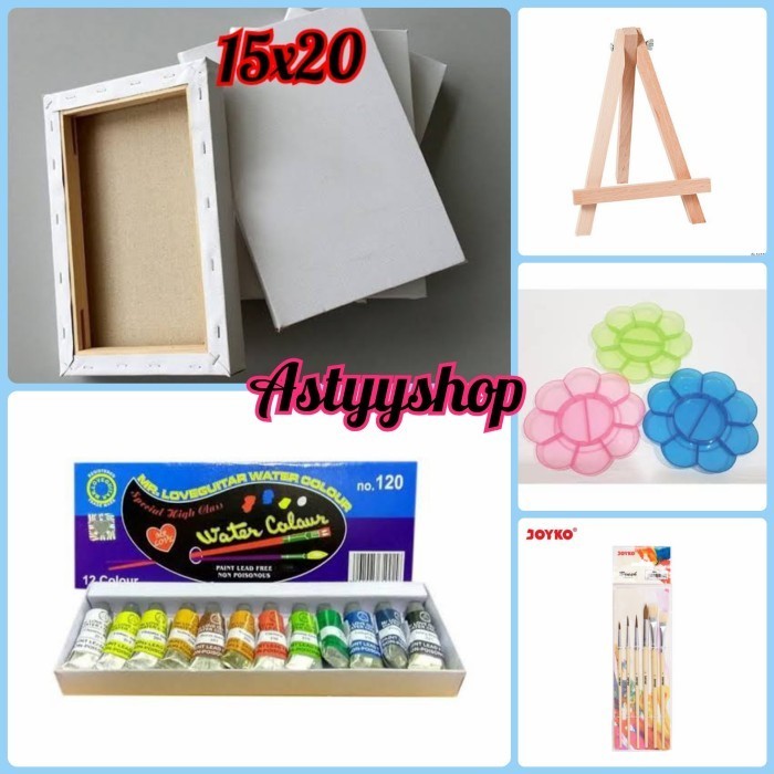 

Terbaru Paket Lukis Lengkap (Kanvas 15X20-Kuas-Palet-Cat-Easel Kecil) Promo Terlaris