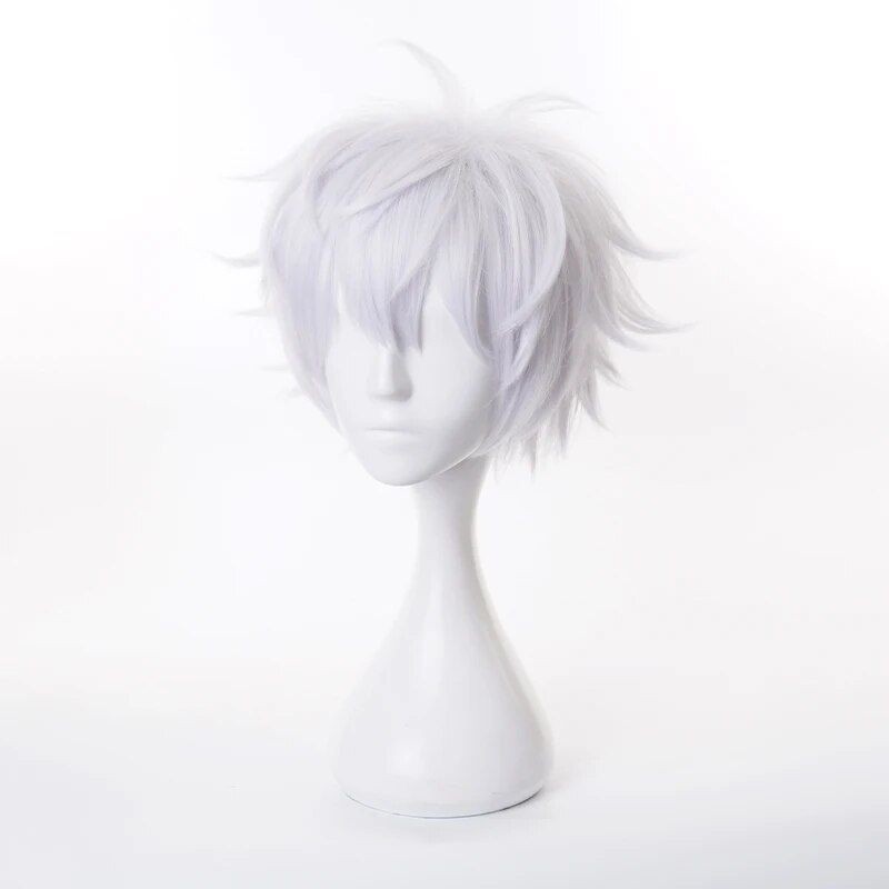 Wig Gojo Satoru Manmei Rambut Cosplay Anime Jujutsu Kaisen