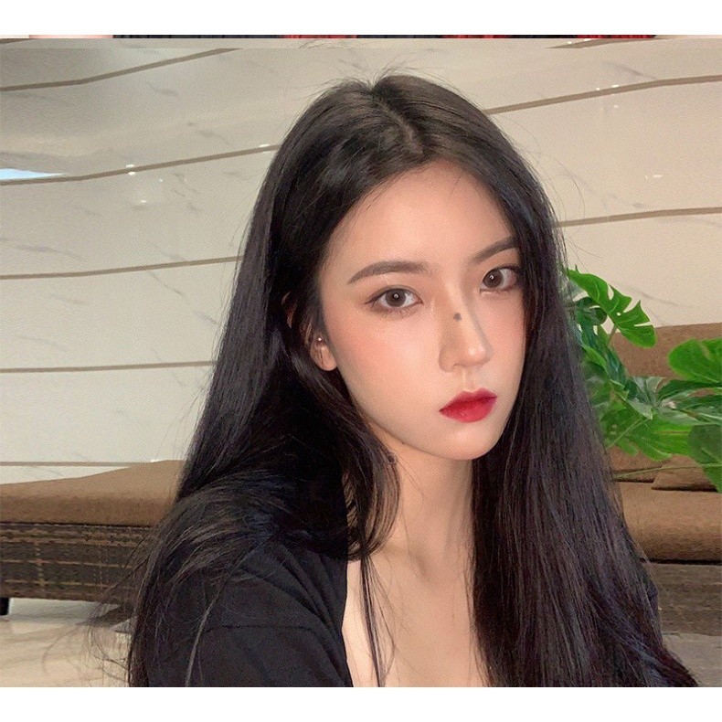 Wig Rambut Wanita Panjang Lurus Tanpa Poni Long Straight Hair