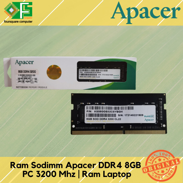 Ram Sodimm Apacer Ddr4 8Gb Pc 3200 Mhz Ram Laptop Ddr4 8 Gb Ori