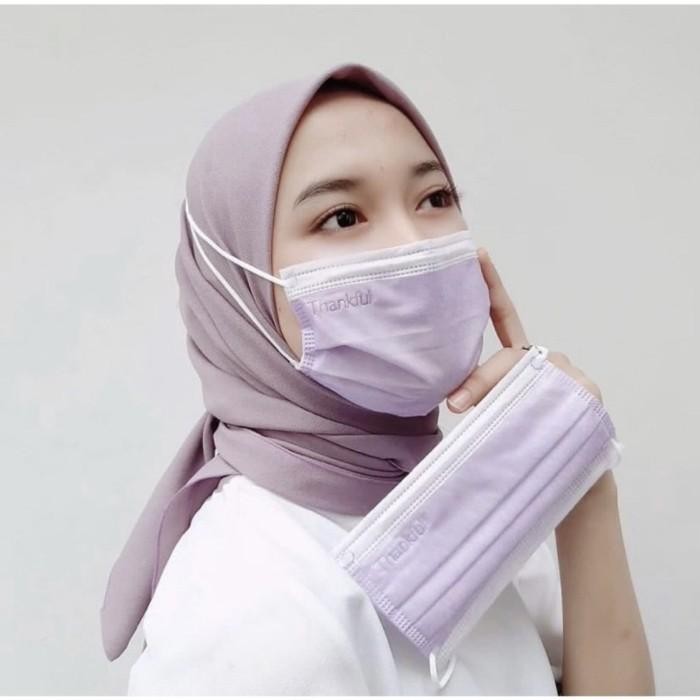 Masker Thankful Headloop Hijab 4Ply Isi 30 Pcs