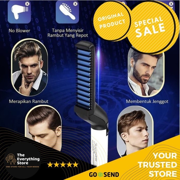 SISIR RAMBUT ELEKTRIK / SISIR RAMBUT DAN JENGGOT LURUS / SISIR PRIA