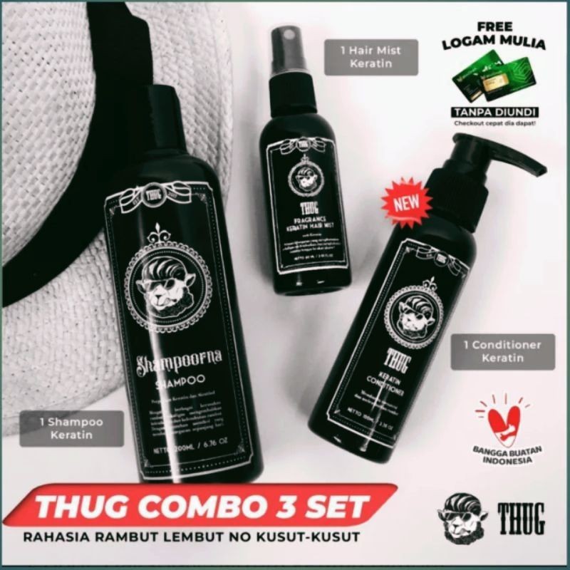 Shampoorna Shampo Pelurus Rambut  Tugh