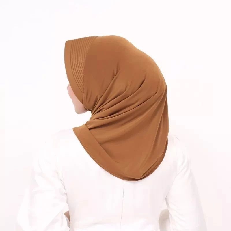 PREMIUM Hijab Bergo [ PET TEBAL ] Size S Bergo Sport Hijab Instan Pet Besar Jilbab Instan Olah Raga