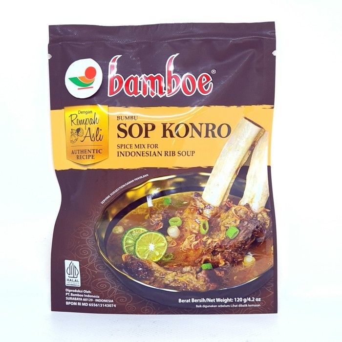 

%$%$%$%$] BAMBOE BUMBU SOP KONRO 120gr INSTAN SPICE MIX PREMIUM BAMBU ASLI