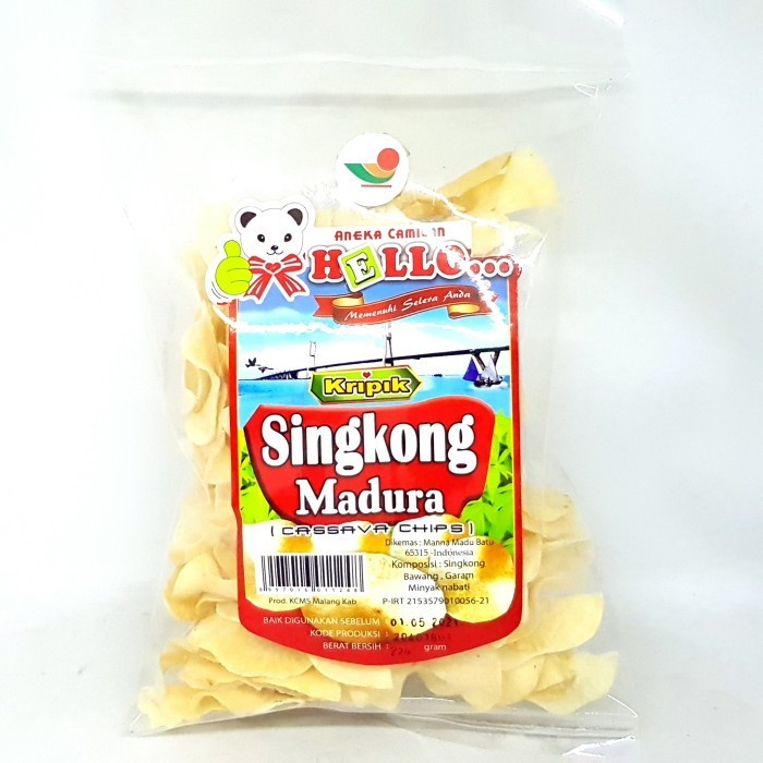 

:>:>:>:>] HELLO KRIPIK SINGKONG MADURA 220gr KERIPIK ASLI BANGKALAN TIPIS OLEH