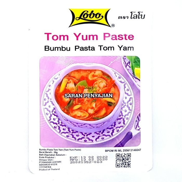 

`````````] LOBO TOM YUM PASTE 30gr BUMBU PASTA TOMYUM YAM SEAFOOD TERMURAH ASLI