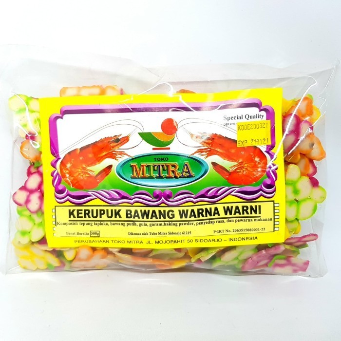 

@#@#@#] MITRA KERUPUK BAWANG WARNA 500gr ANGGUR KRUPUK KHAS SIDOARJO JAWA