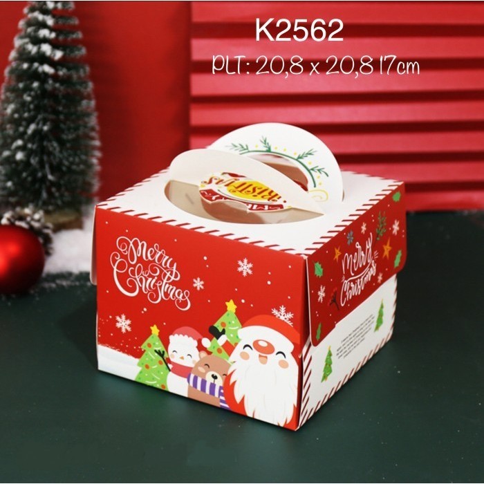 

Buruan beli] Kotak Kue Natal K2562 Dus Cake Christmas Box