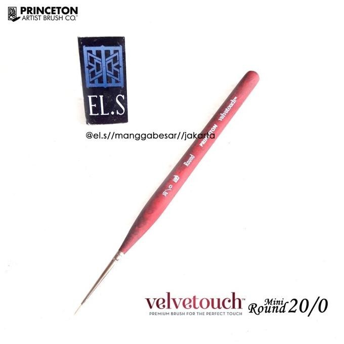 

Princeton Velvetouch Brush Mini Round 20/0 ( Kuas Lukis )