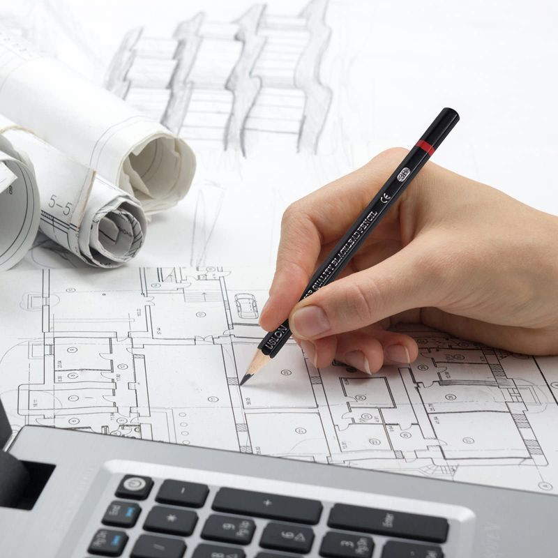 

12Pcs/Set Drawing Cil Set 2H-8B Sketch Cil Set Sil Sketsa Set Sil Gambar Lengkap