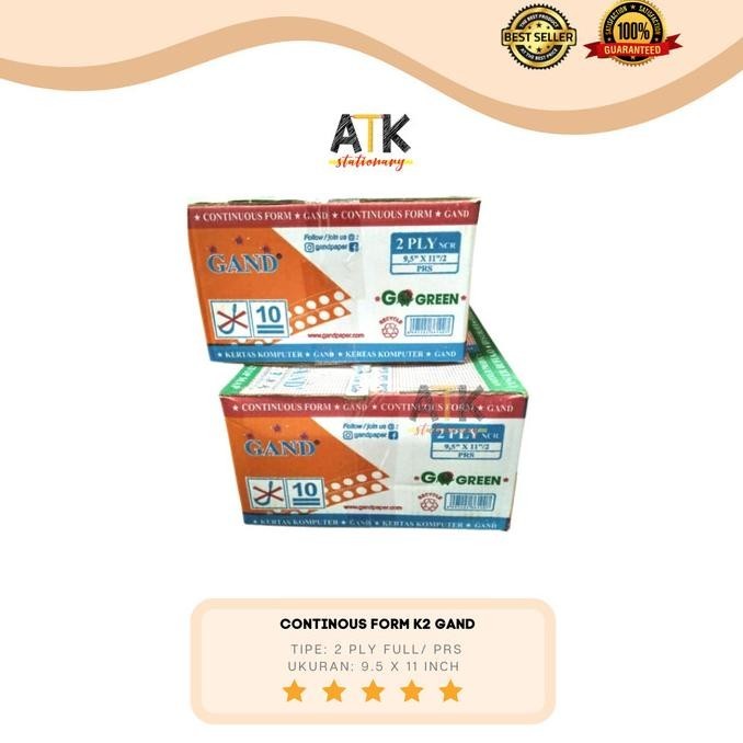 

Continous Form Neuro 2 Rangkap/PLY 9.5X11 atk