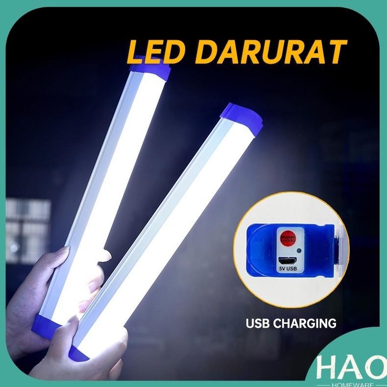 Gratis Ongkir Extra Lampu Led Darurat Panjang Usb Charging / Neon T7 Usb Bolam Let Portable Emergenc