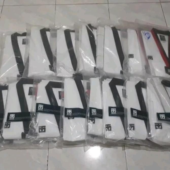 Dobok MOOTO 3F IIIF Seragam Baju Taekwondo kerah hitam setara adidas