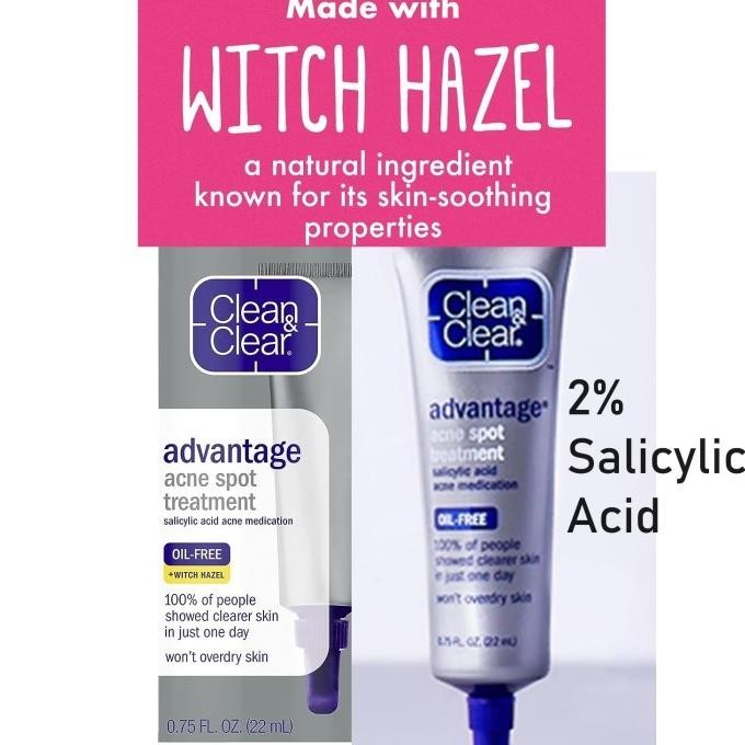 Clean & Clear Advantage Acne Spot Treatment Gel Cream Salicylic Acid ___Malla