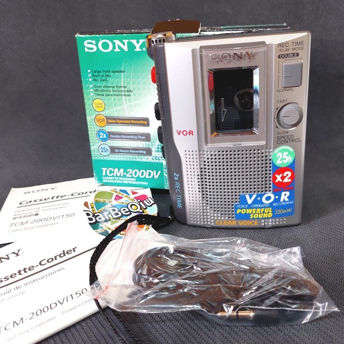 ready Walkman kaset Sony TCM 200DV - NOS