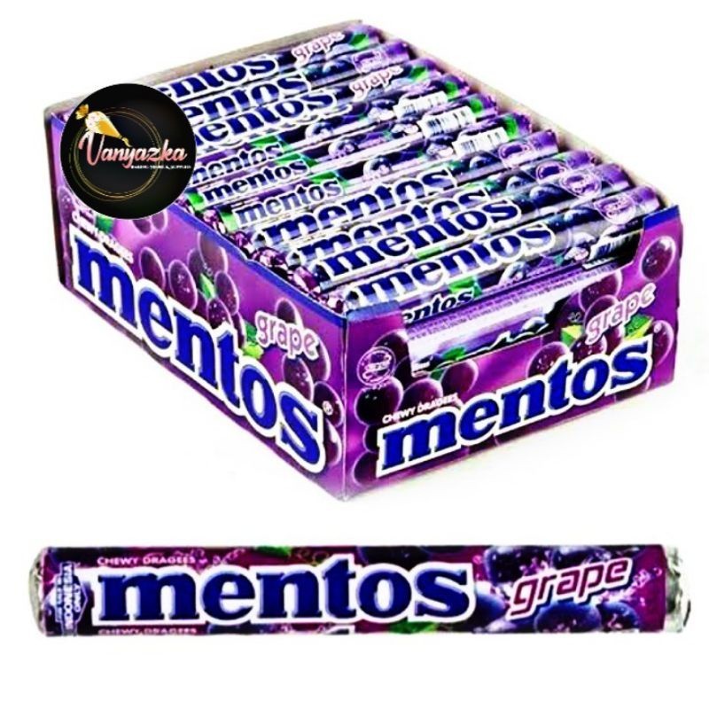 

Permen Mentos Anggur/Grape 1 Box Isi 14Roll X 29R