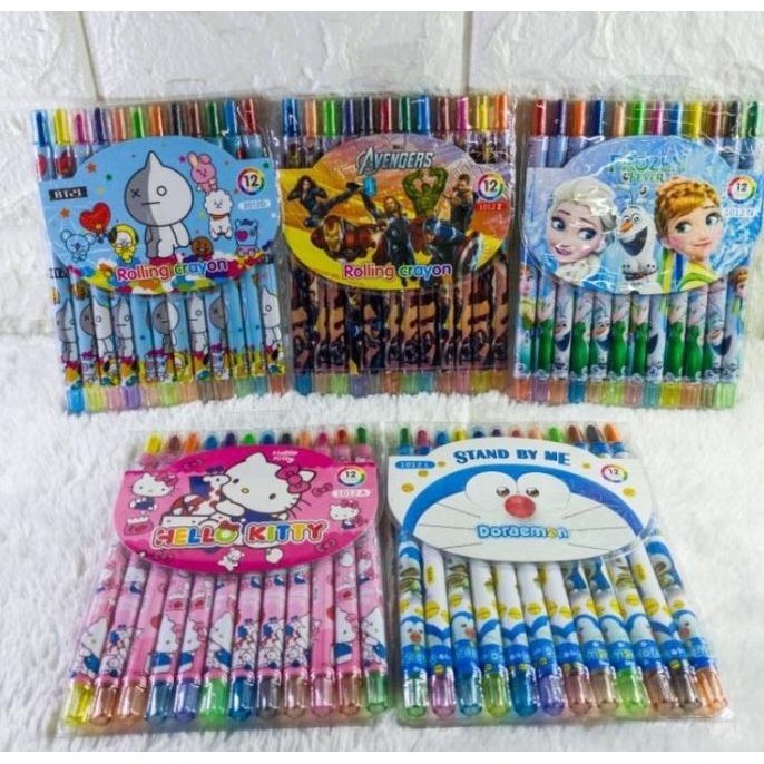 

CRAYON PUTAR 12 WARNA PANJANG / KRAYON PUTER FANCY / KERAYON MURAH