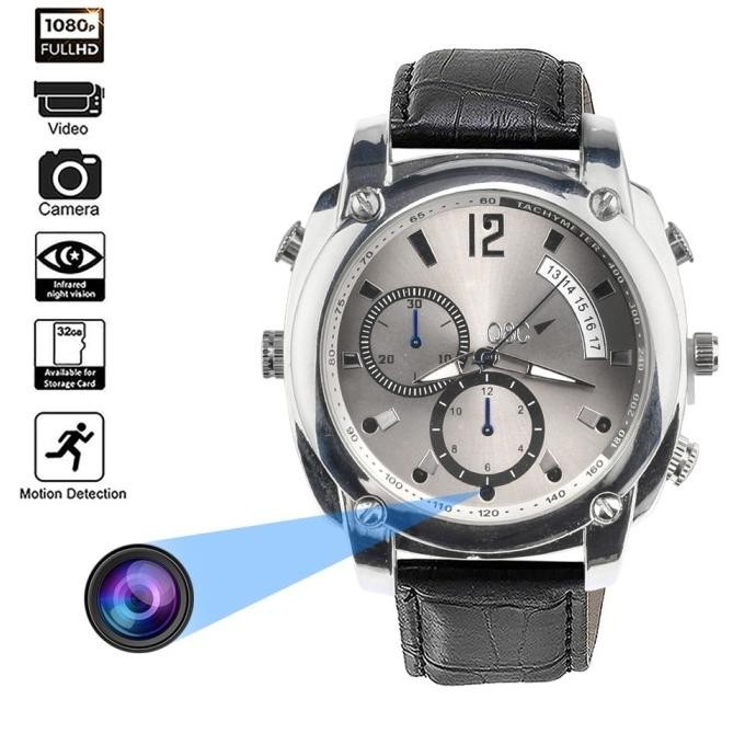 Baru NEW Jam Tangan Tersembunyi 1080P, Kamera Mini HD 5MP Dengan Mikrofon B