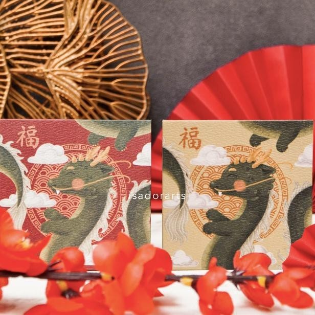 

10Pcs Angpao Imlek 2024 Naga Dragon / Hong Bao / Angpau / Amplop Uang - Ni