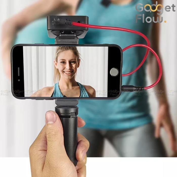 Baru Microphone Mic Clip On Wireless Dual Smartphone Hp Mic 2.4Ghz Sk570 Terbaik