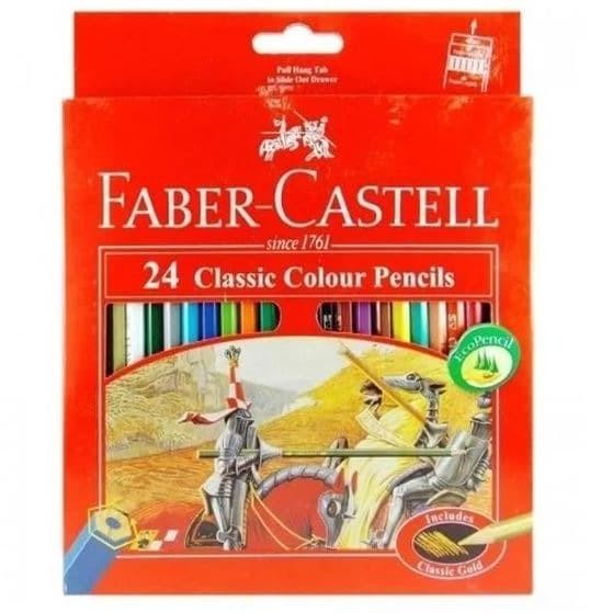 

New PENSIL WARNA FABER CASTELL 24 WARNA CLASSIC !!
