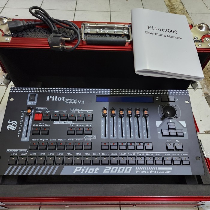 Terbaru Mixer Pilot 2000 Dmx Console Lighting Stage + Hardcase Promo Terlaris
