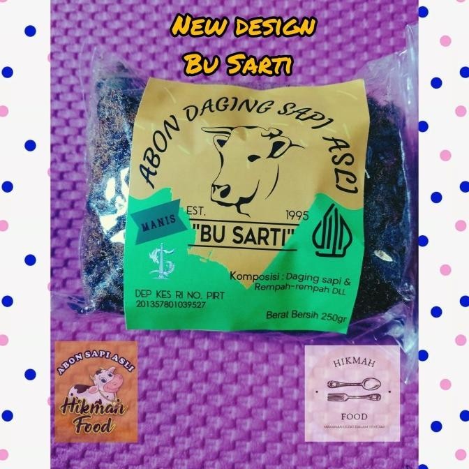 

Abon Daging Sapi Bu Sarti khas Surabaya. 100% Asli. Rasa MANIS 250gr