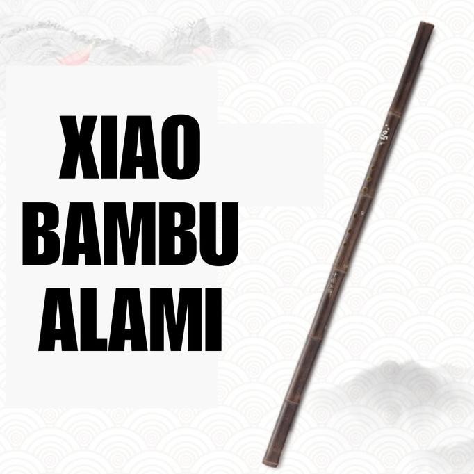 Xiao Bambu Hitam 6 Lubang Jari Suling China Seruling Tiongkok