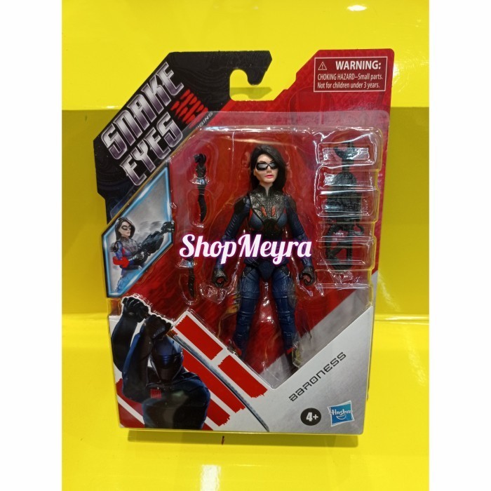 Diskon Spesial Gi Joe Figure Snake Eyes / Ninja Tech / Storm Shadow / Baroness Terlaris